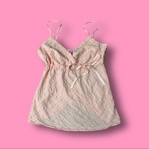 coquette vintage babydoll pink tank 🎀